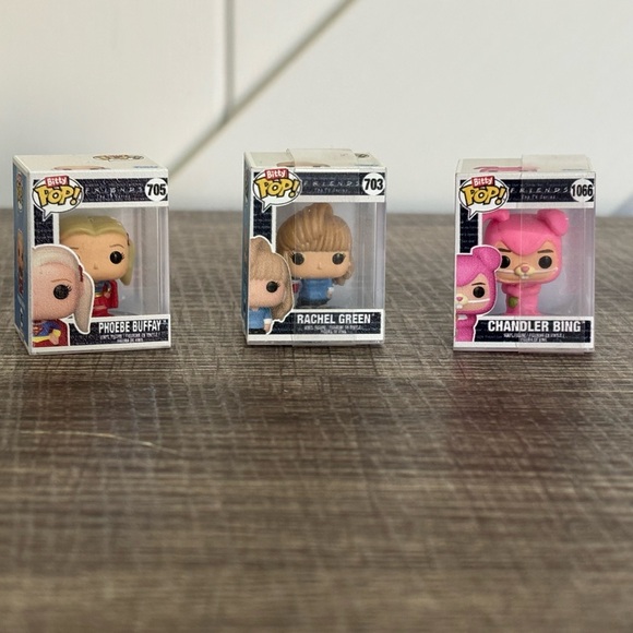 Funko Other - Funko Bitty Rachel Green, Phoebe Buffay, & Chandler Bing Pops